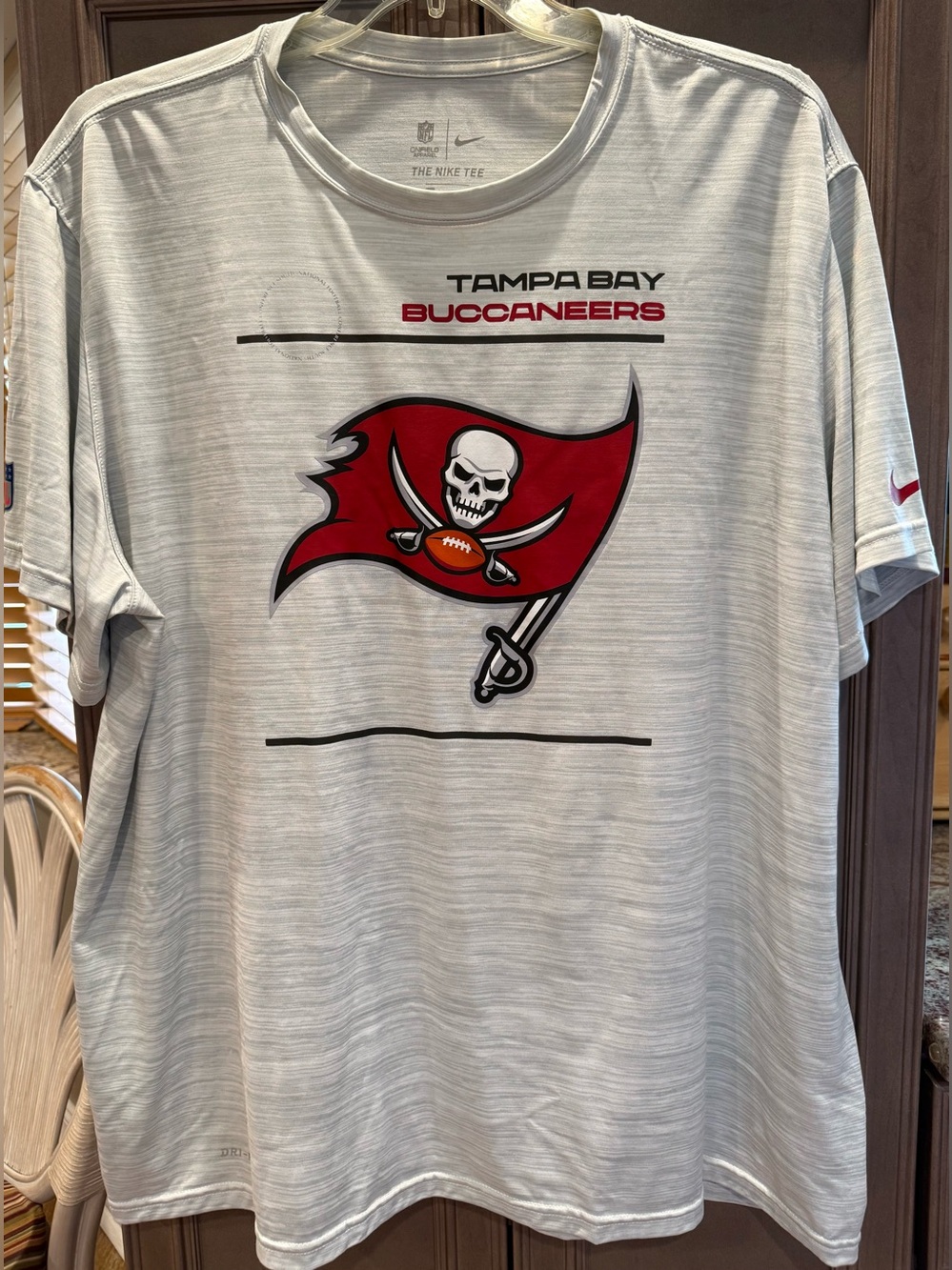 Nike 3XL Heather Grey Tampa Bay Buccaneers Short Sleeve Tee DRI-FIT